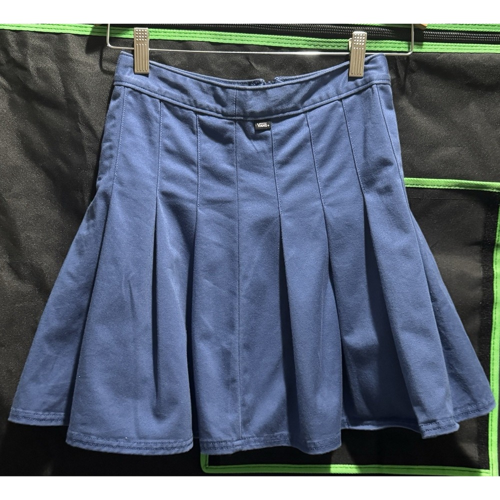 Size 24 - VANS Sunset Blue Pleated Skirt  Women Casual Palm Patch